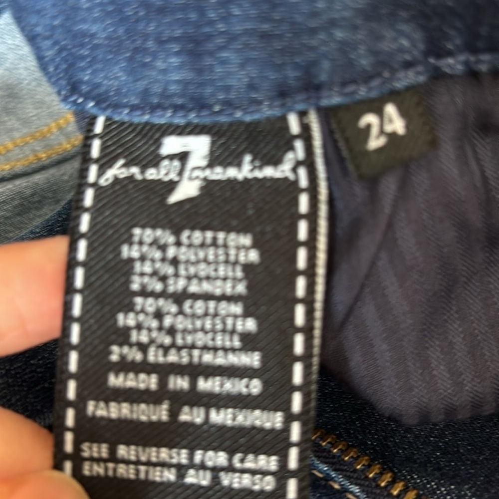Seven for all mankind Jimmie straight leg dark wash in 24 - Picture 3 of 7